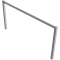 Stationary access barriers | welded | with top bar | hot-dip galvanized | total width: 2500 mm